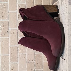 Women's Bos And Co Purple Belfield Waterproof Heeled Ankle Boots (Eu 41)